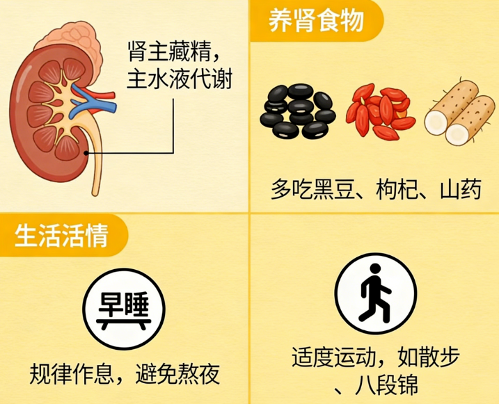 肾不好，脸上会出现2种信号！3个养肾动作做起来！